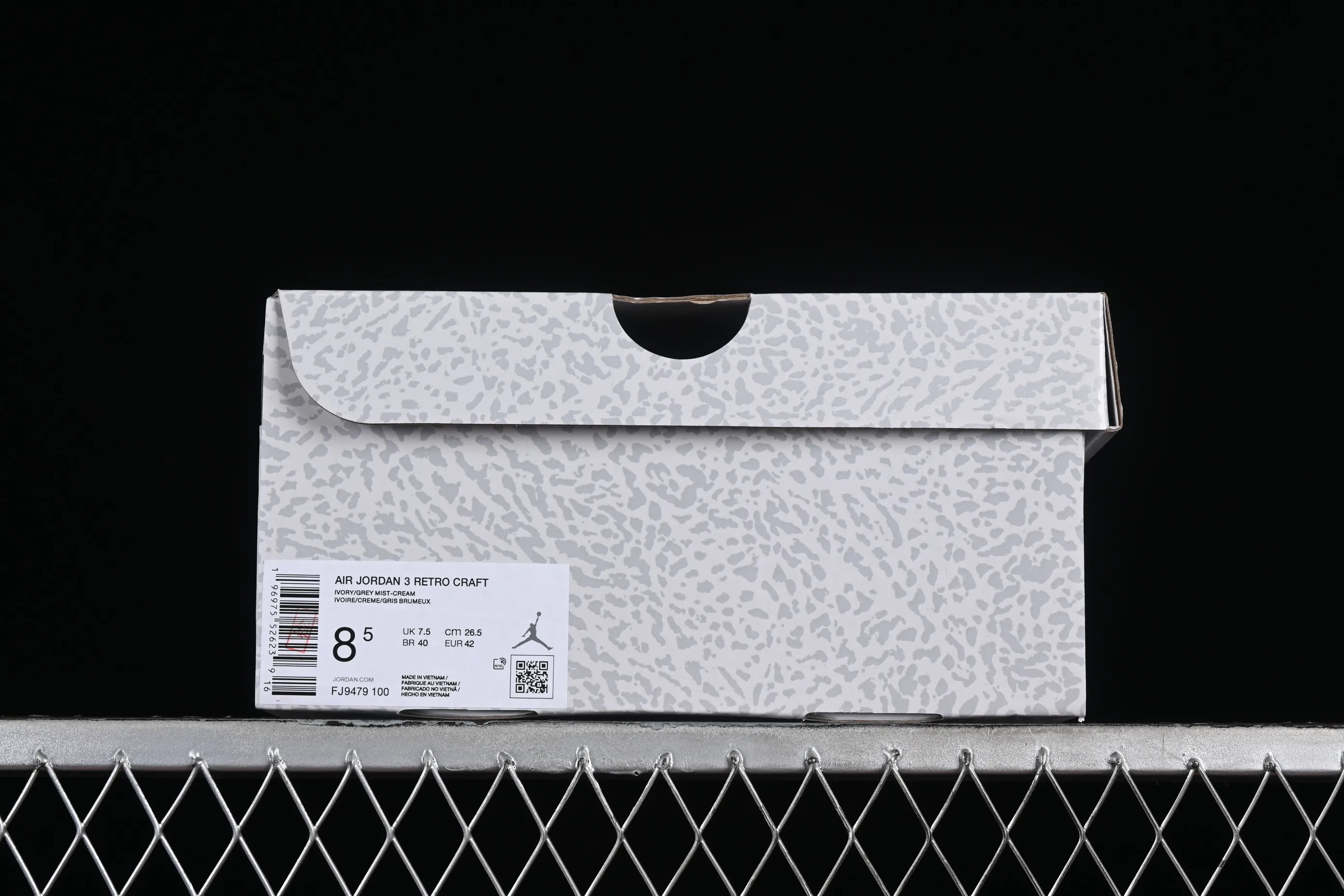 All categories Air Jordan Jordan series basketball shoes Air Jordan 3 C version Air Jordan 3 "Craft Ivory" AJ3 Joe 3 ivory white full first layer FJ9479-100